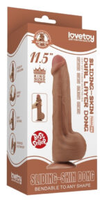 gode sliding skin 20 x 53 cm marron 1