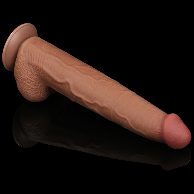 gode sliding skin 26 x 6cm marron 9