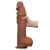 gode sliding skin 27 x 65cm marron