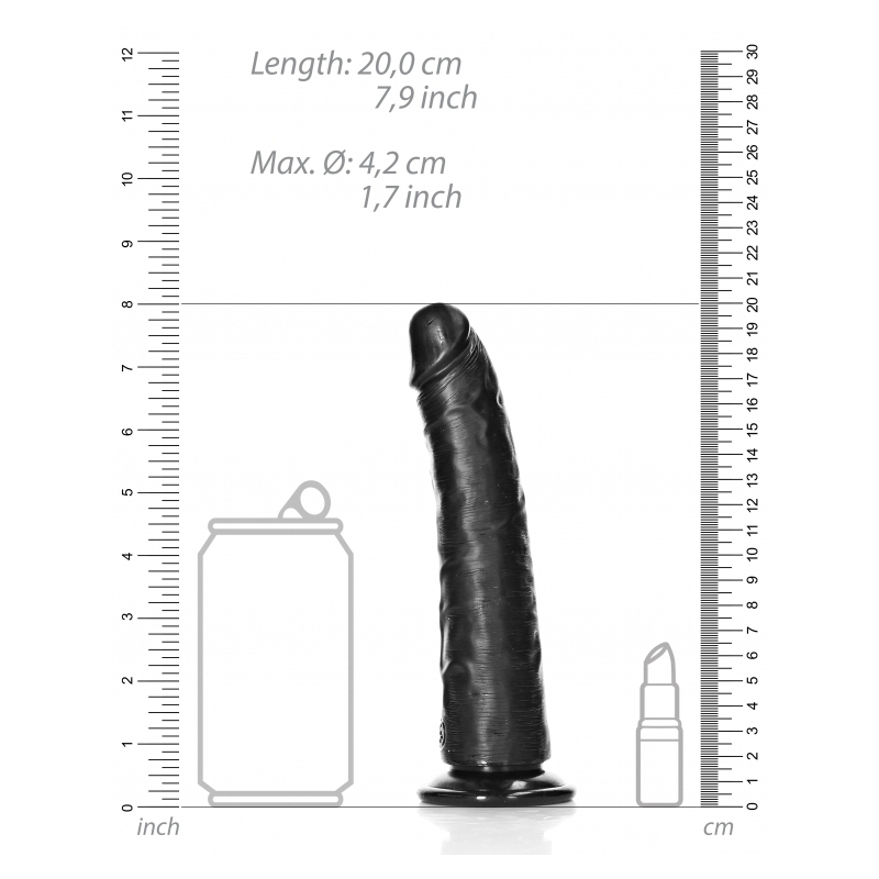 gode slim dildo 18 x 42cm noir 6