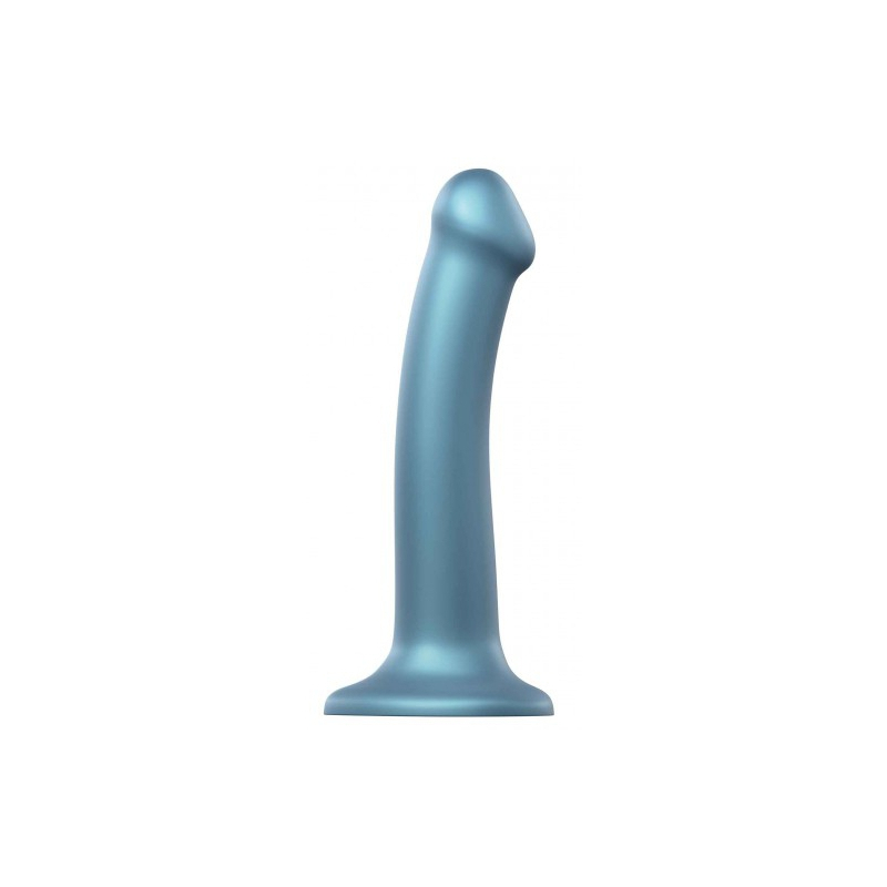 gode strap on me m 16 x 4 cm bleu metallic shine