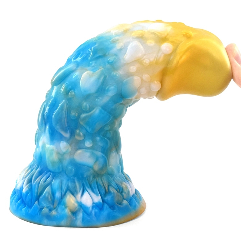 gode toadyk 17 x 6cm dore bleu 1