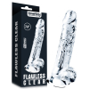 gode transparent avec bourses flawless 16 x 35 cm 1