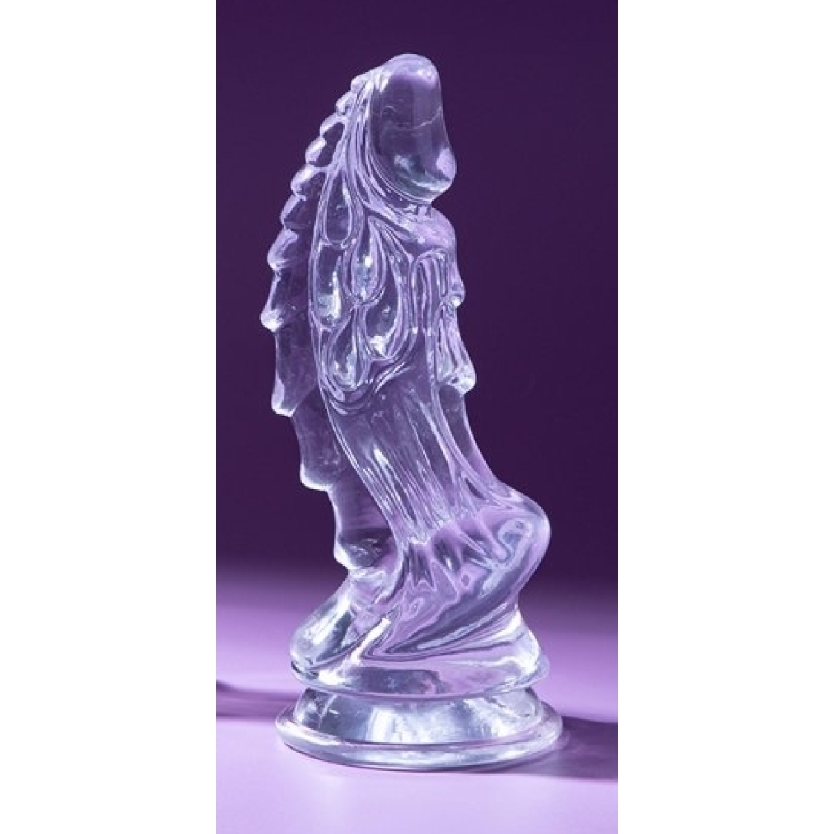 gode transparent curved horn l 19 x 7cm 1