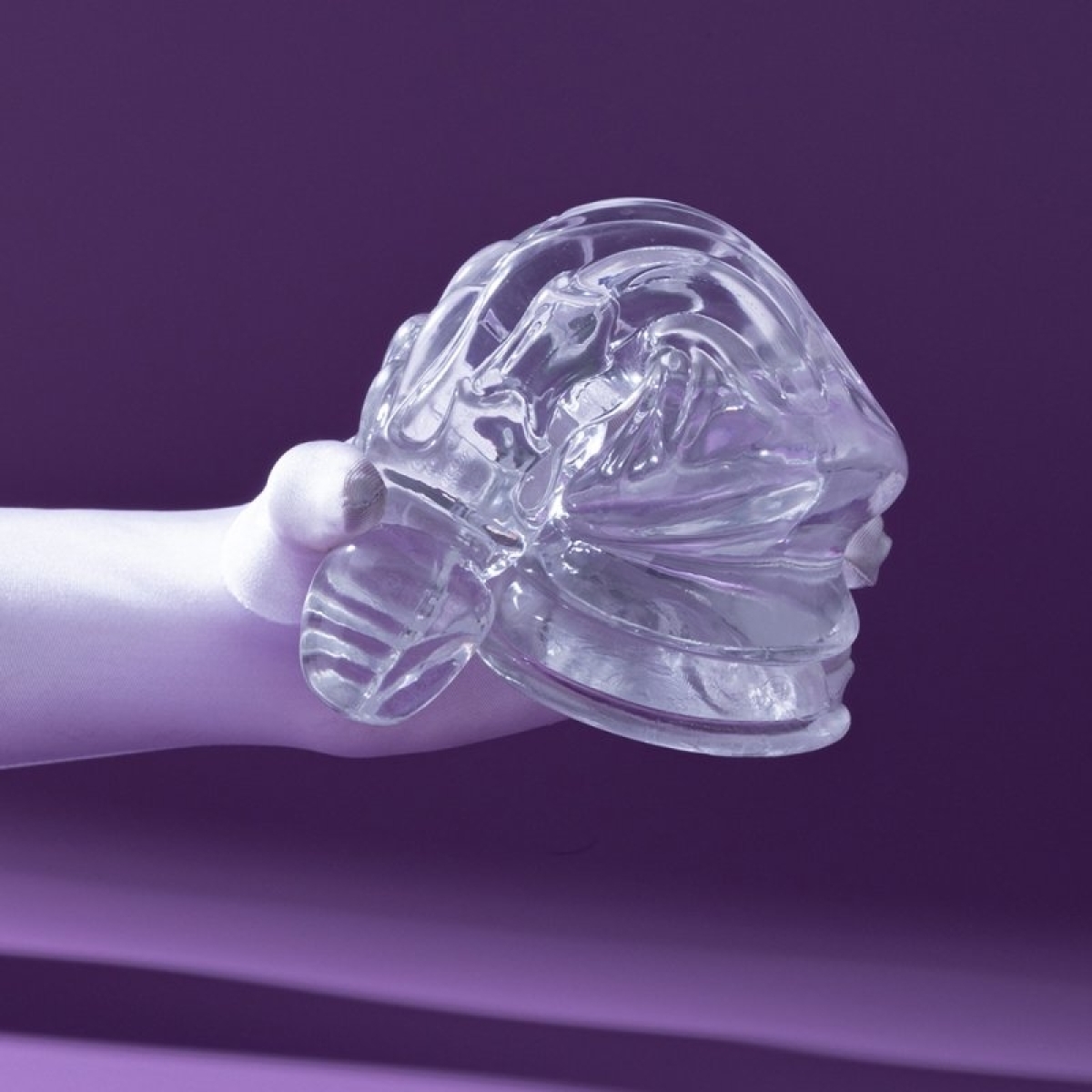 gode transparent curved horn s 13 x 45cm 2