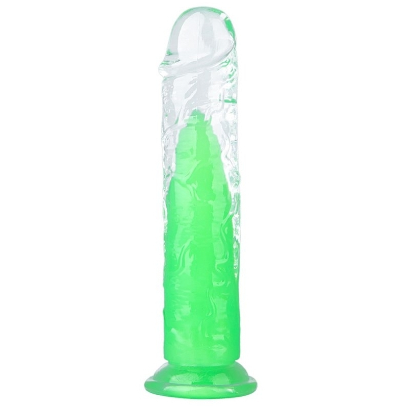 gode transparent jellis l 19 x 4cm vert 1
