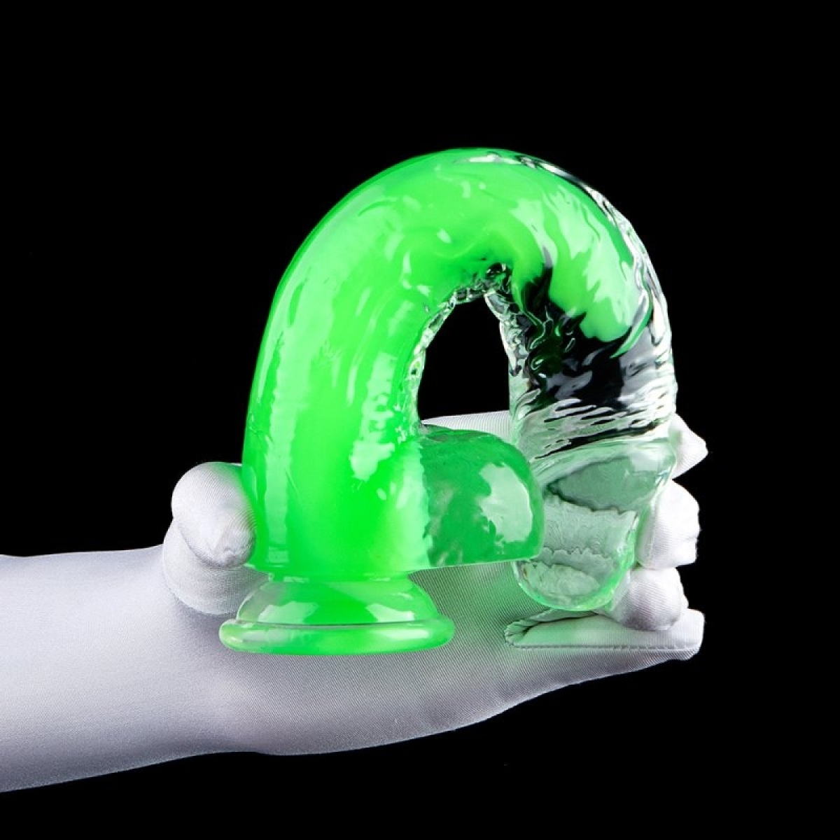 gode transparent jelly mut m 16 x 4cm vert 2
