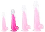 gode transparent jelly mut s 14 x 35cm rose