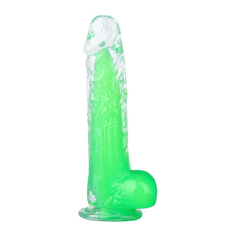 gode transparent jelly mut s 14 x 35cm vert 1