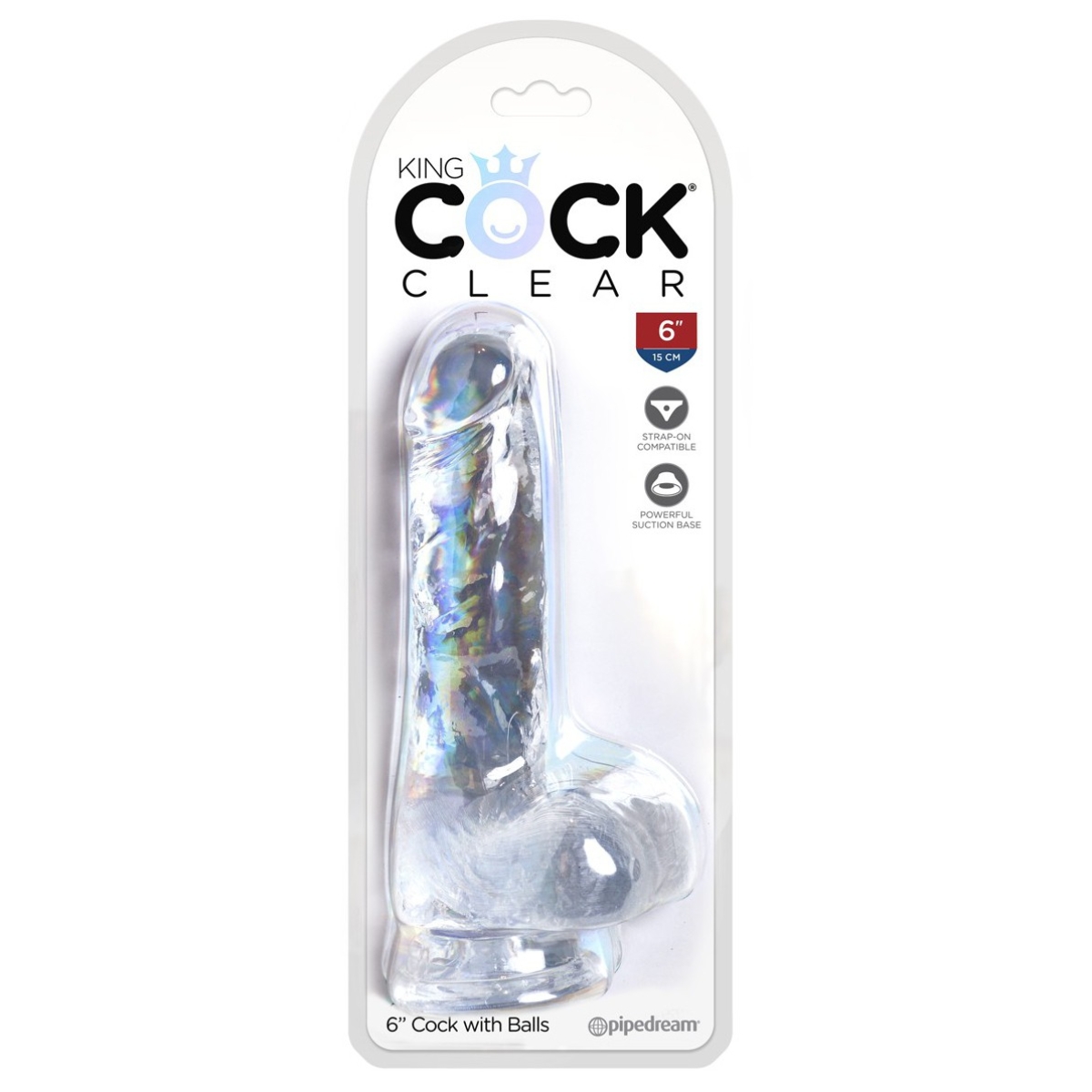 gode transparent king cock 135 x 35cm 1