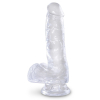 gode transparent king cock 135 x 35cm