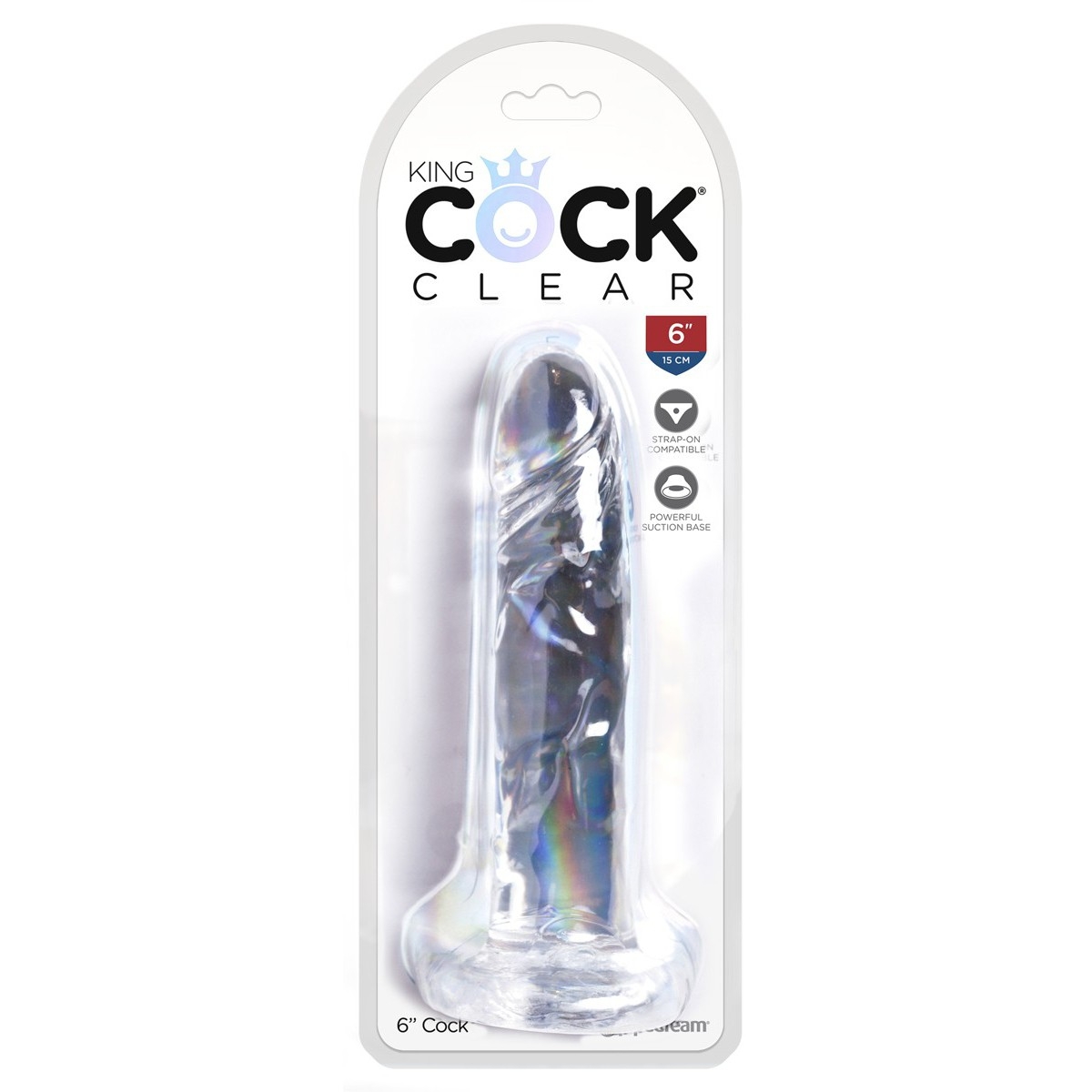 gode transparent king cock 16 x 37cm 1