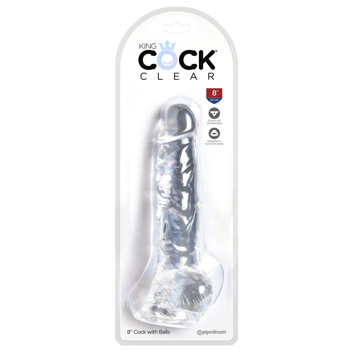 gode transparent king cock 18 x 47cm 1