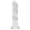 gode twist crystal realrock 16 x 4cm transparent