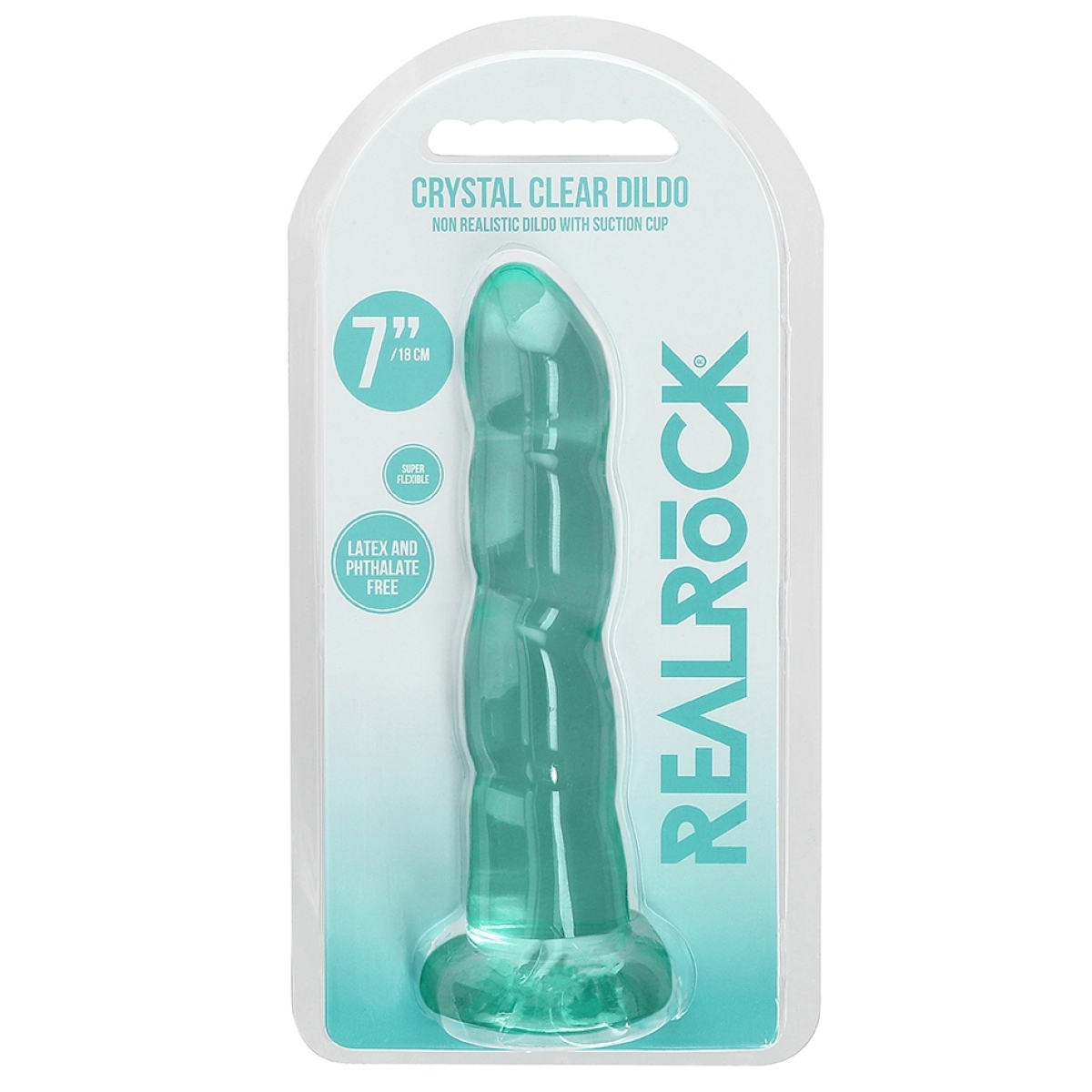 gode twist crystal realrock 16 x 4cm vert 1