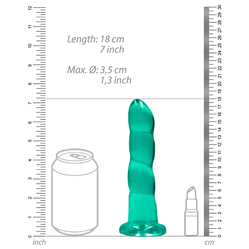 gode twist crystal realrock 16 x 4cm vert 2
