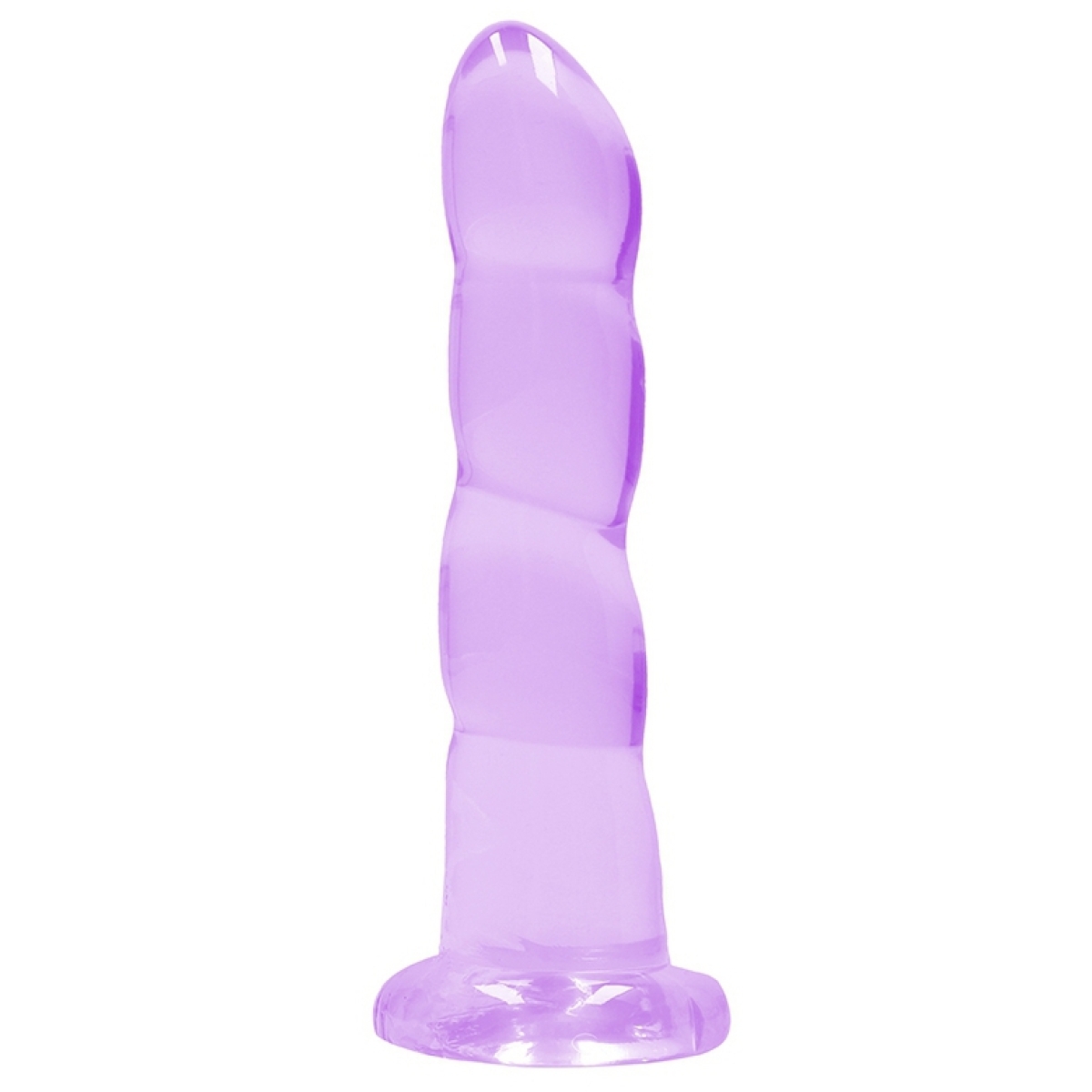 gode twist crystal realrock 16 x 4cm violet