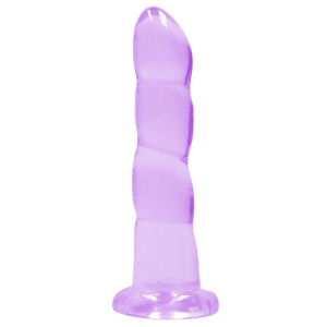 gode twist crystal realrock 16 x 4cm violet