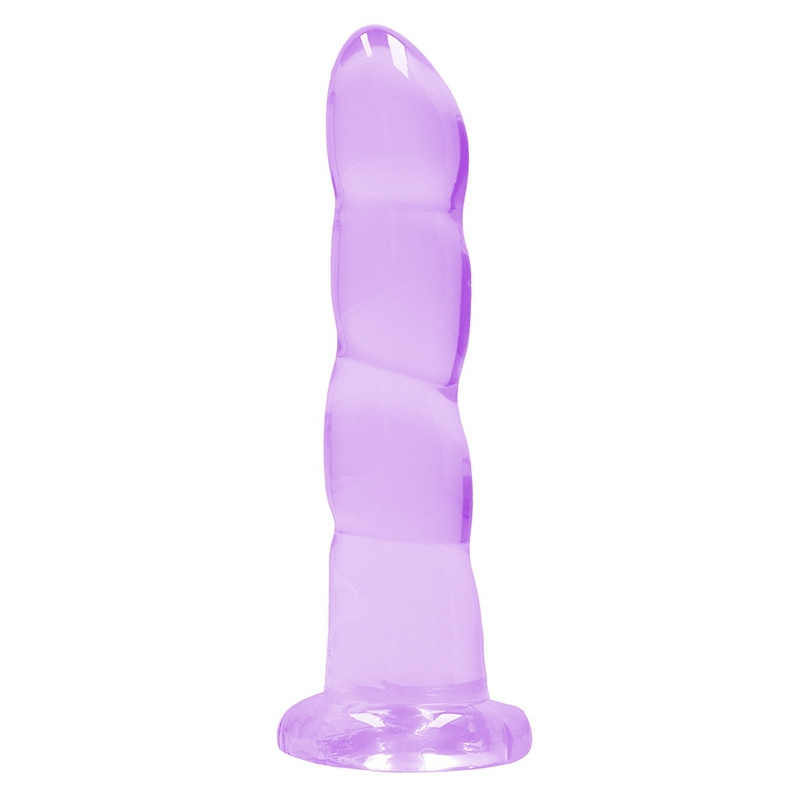 gode twist crystal realrock 16 x 4cm violet