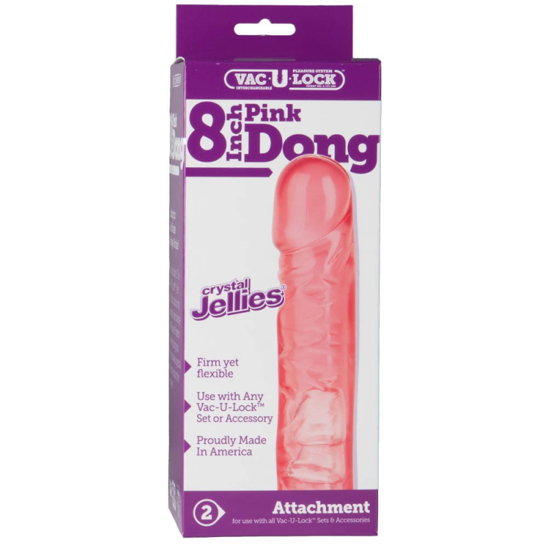 gode vac u lock pink jelly 20 x 4 cm 1