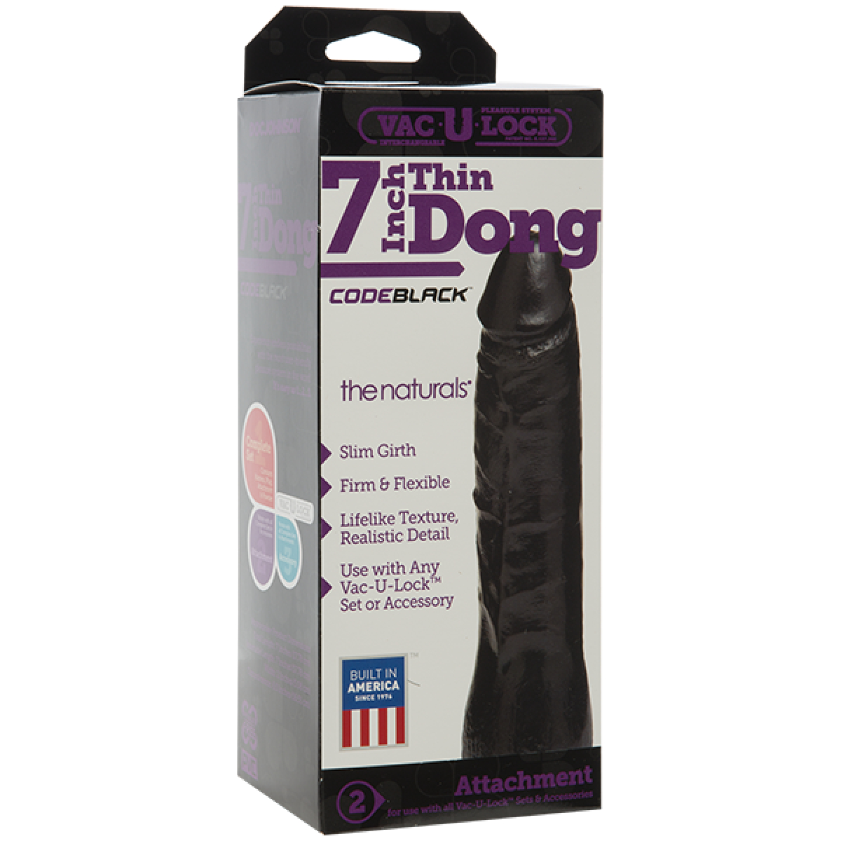 gode vac u lock thin 18 x 5cm noir 1
