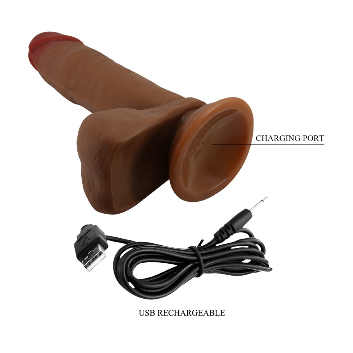 gode vibrant a poussee abel beautiful 17 x 43cm marron 5