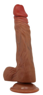 gode vibrant a poussee calisto 18 x 43 cm marron 2