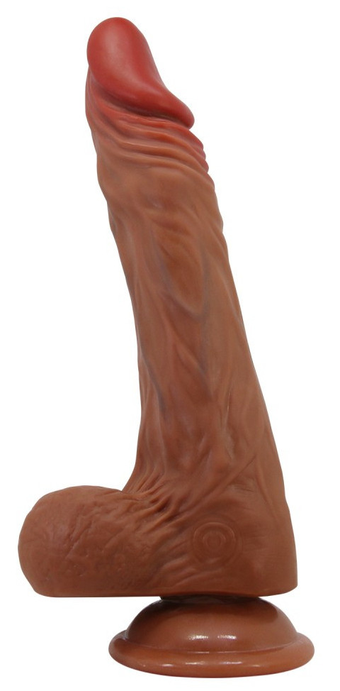 gode-vibrant-a-poussee-calisto-18-x-43-cm-marron gode vibrant a poussee calisto 18 x 43 cm marron
