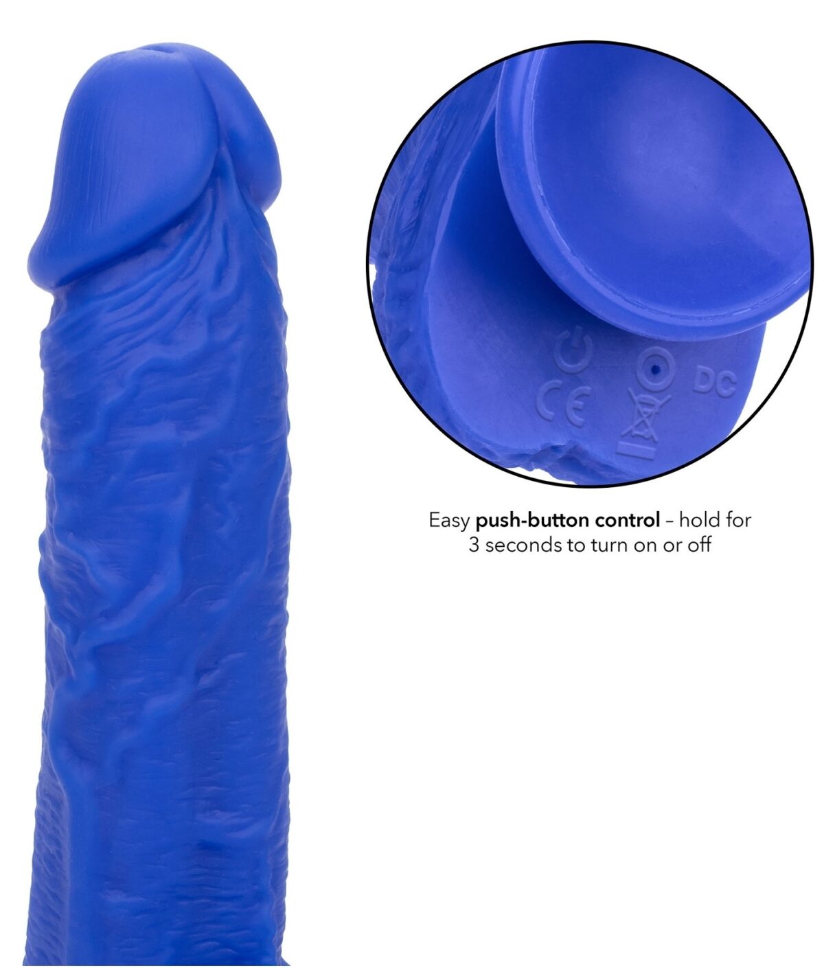 gode vibrant admiral 14 x 37 cm bleu 15