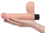 gode vibrant avec bourses real soft 14 x 4cm