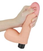 gode vibrant avec bourses real soft 14 x 4cm 3