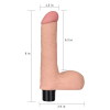 gode vibrant avec bourses real soft 14 x 4cm 6