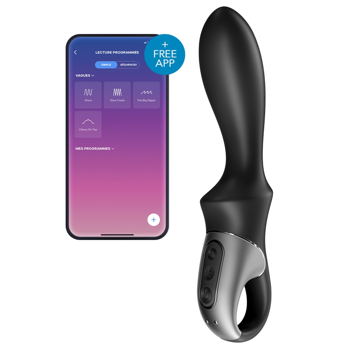 gode vibrant avec poignee heat climax satisfyer 11 x 35cm scaled