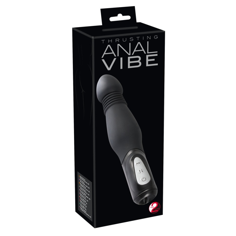 gode vibrant avec poussees anal thrust vibe 15 x 45cm 1