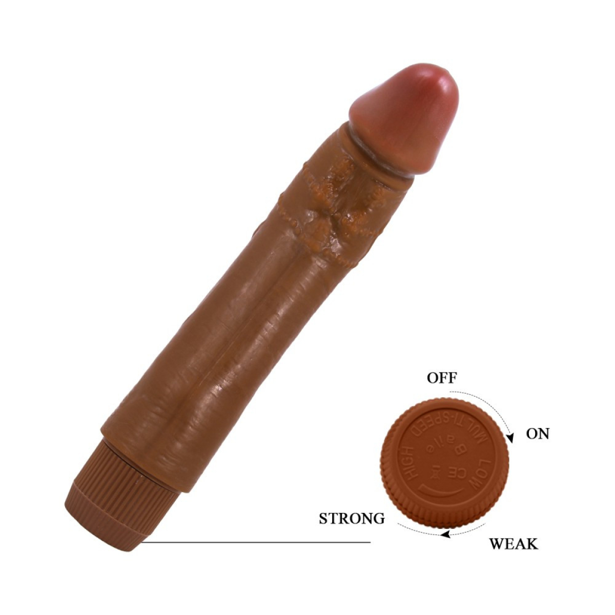 gode vibrant baile dybbuk 20 x 4cm marron 7