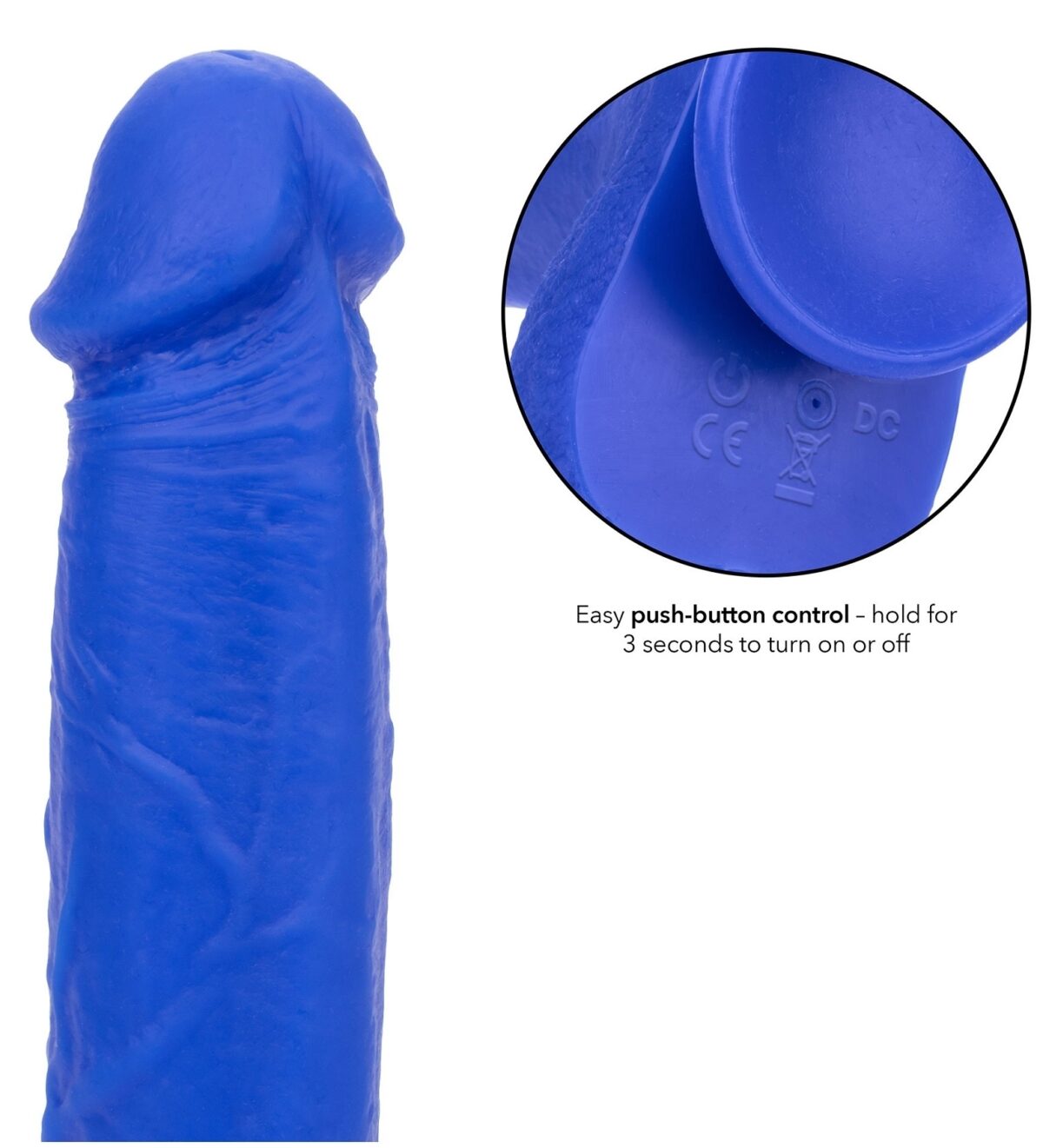 gode vibrant captain 16 x 4 cm bleu 2