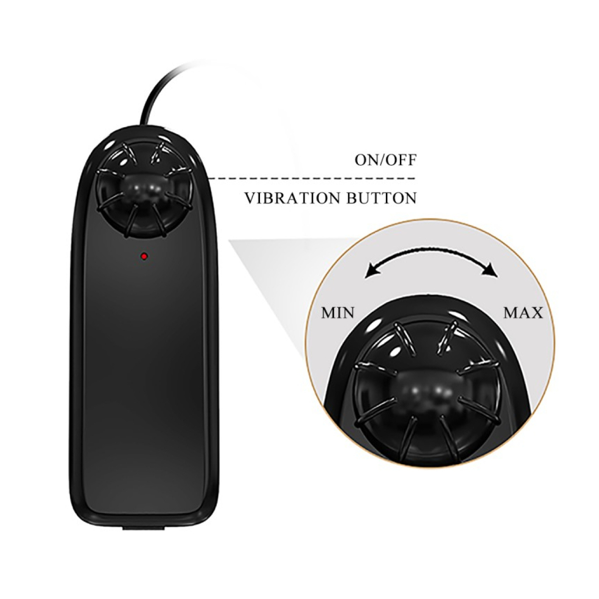 gode vibrant catoblepas 14 x 4cm marron 5