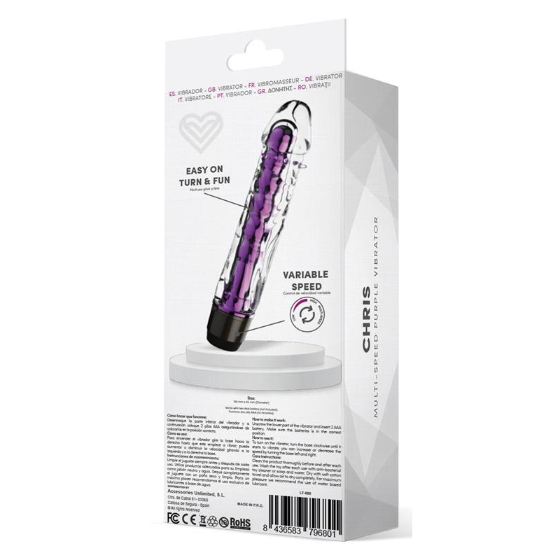 gode vibrant chris 14 x 33cm violet 3