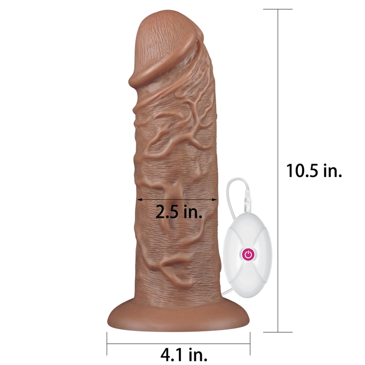 gode vibrant chubby dildo 23 x 65 cm marron 9