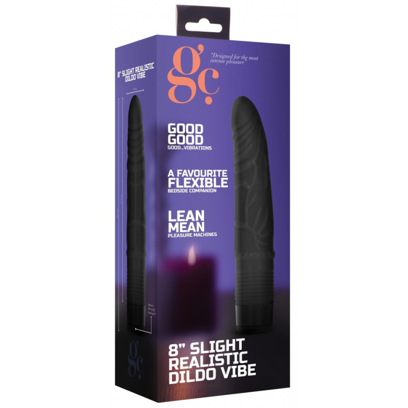 gode vibrant dildo vibe slight 16 x 38cm noir 1