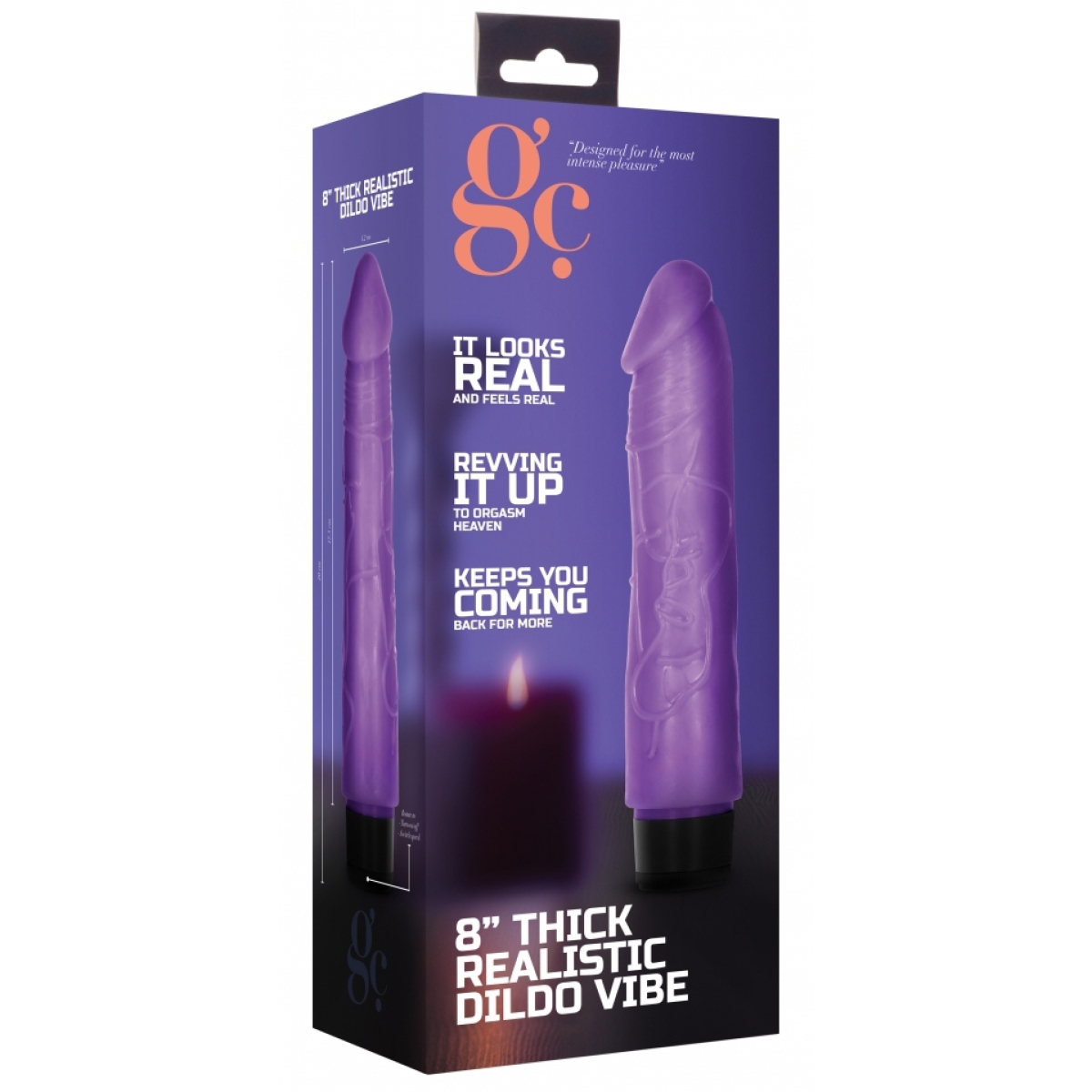 gode vibrant dildo vibe thick 17 x 42cm violet 1