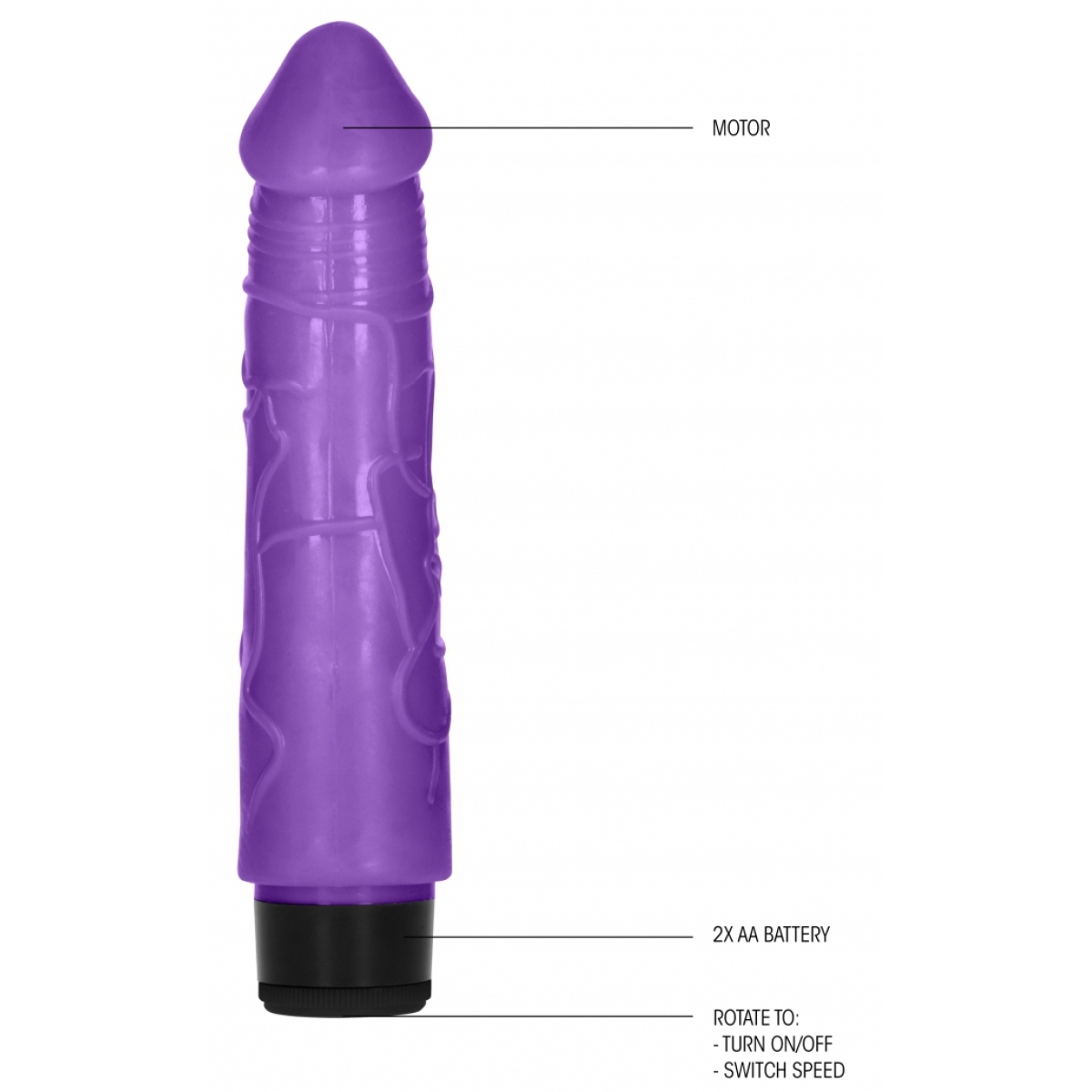 gode vibrant dildo vibe thick 17 x 42cm violet 7