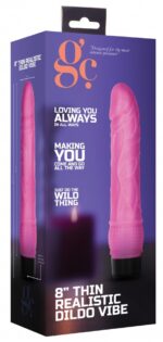 gode vibrant dildo vibe thin 18 x 42cm rose 1
