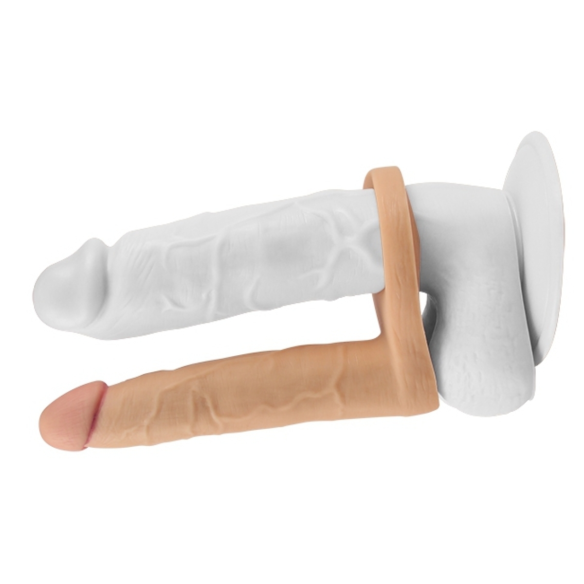 gode vibrant double penetration 14 x 3 cm
