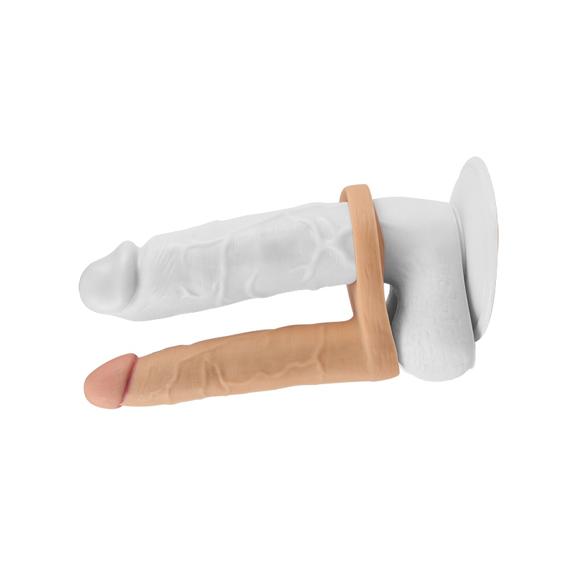 gode vibrant double penetration 14 x 3 cm