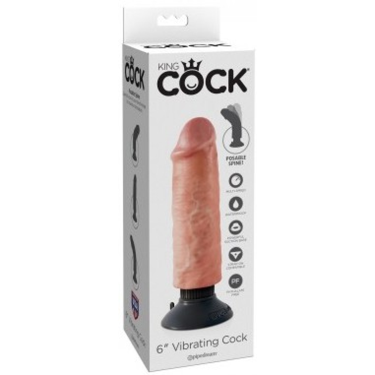 gode vibrant king cock 16 x 45 cm 1