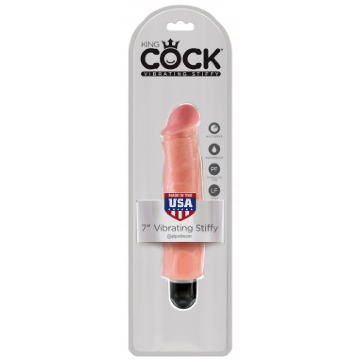 gode vibrant king cock stiffy 18cm flesh 1