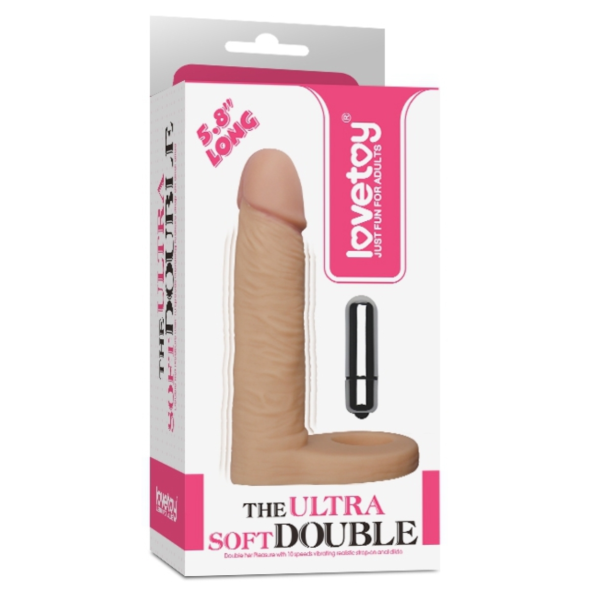 gode vibrant pour double penetration 12 x 28 cm 1