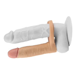 gode vibrant pour double penetration 12 x 28 cm