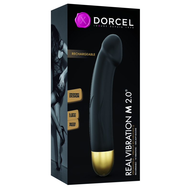 gode vibrant real vibration m 18 x 37 cm noir 1